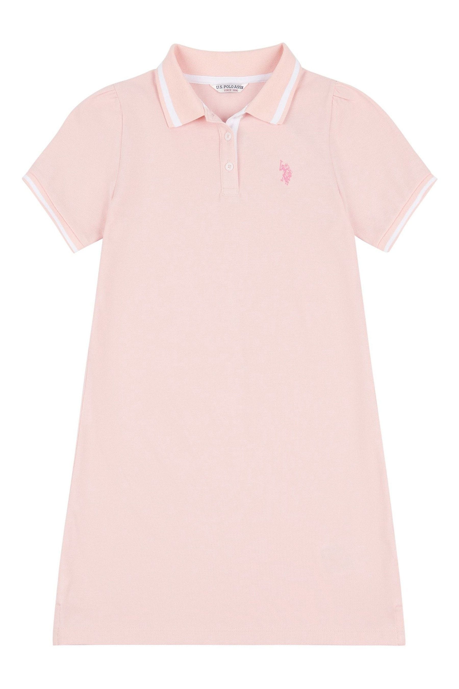 Women's pink polo dress clearance