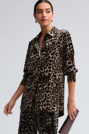 Leopard Velvet Touch Animal Print Party Shirt - Image 1 of 7