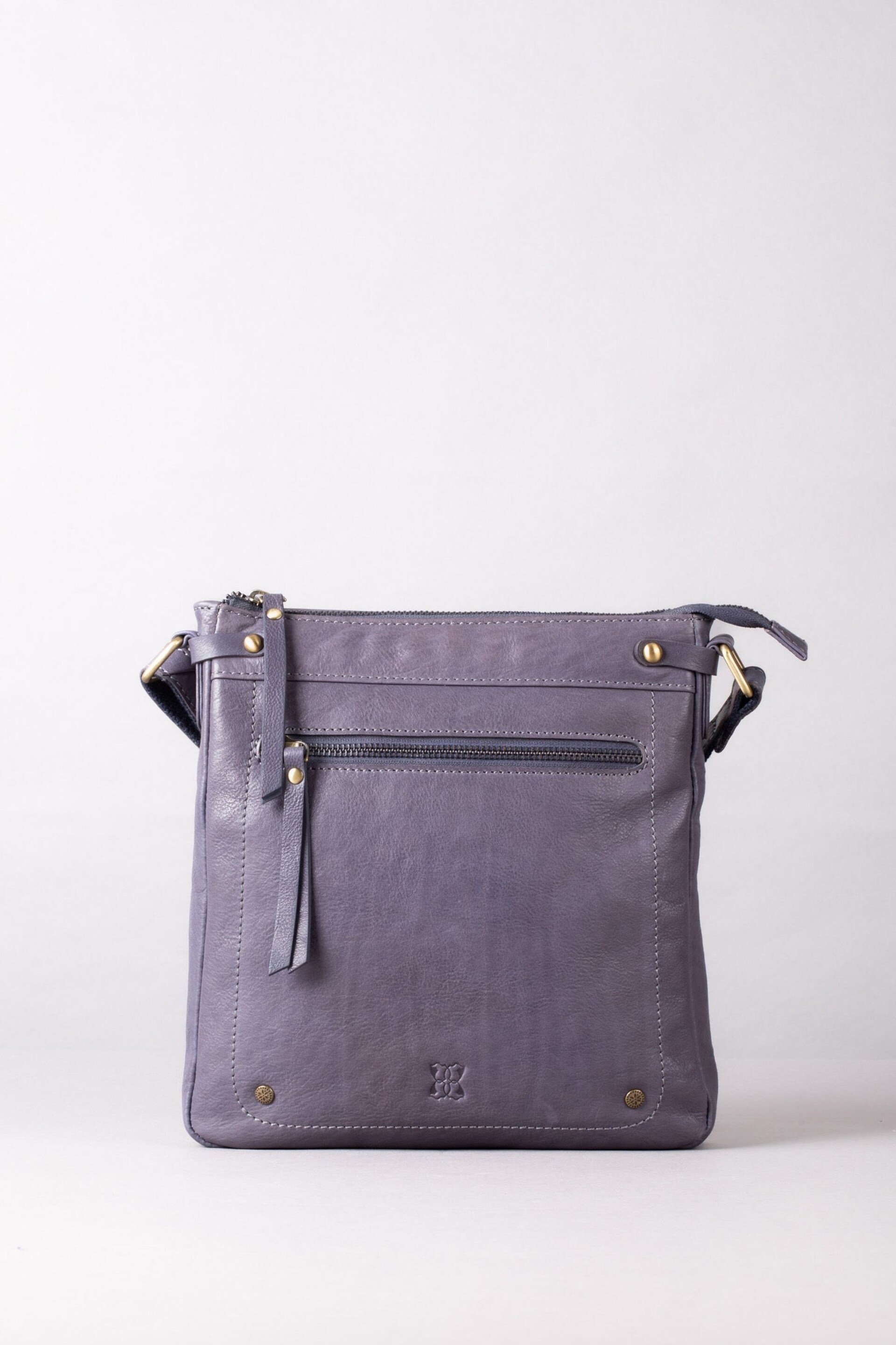 Lakeland Leather Blue Large Harstone Cross-Body Bag - Image 2 of 5