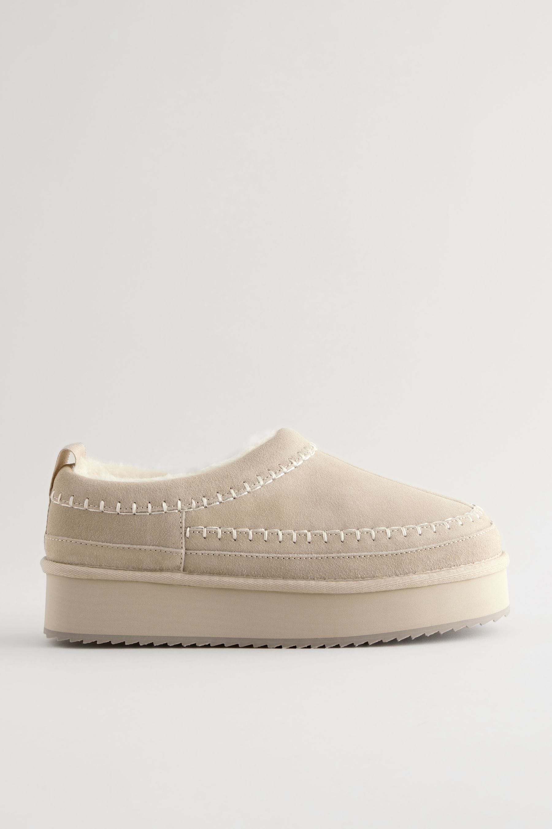 Buy Forever Comfort Leather Borg Lined Slip On Shoes Next Ukraine
