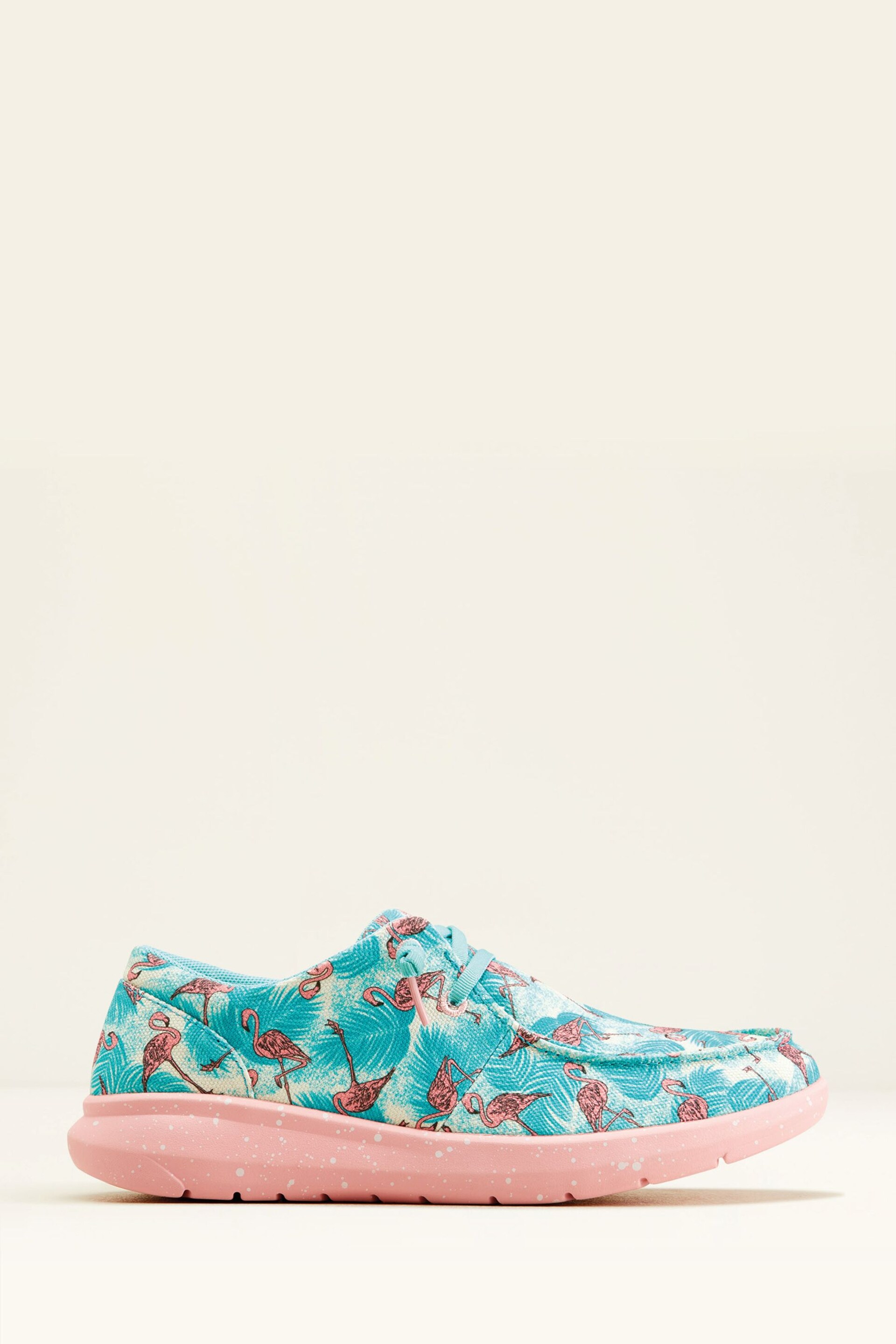 Ariat Hilo Casual Canvas Blue/Pink Shoes - Image 1 of 4