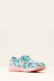 Ariat Hilo Casual Canvas Blue/Pink Shoes - Image 2 of 4