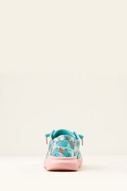 Ariat Hilo Casual Canvas Blue/Pink Shoes - Image 3 of 4