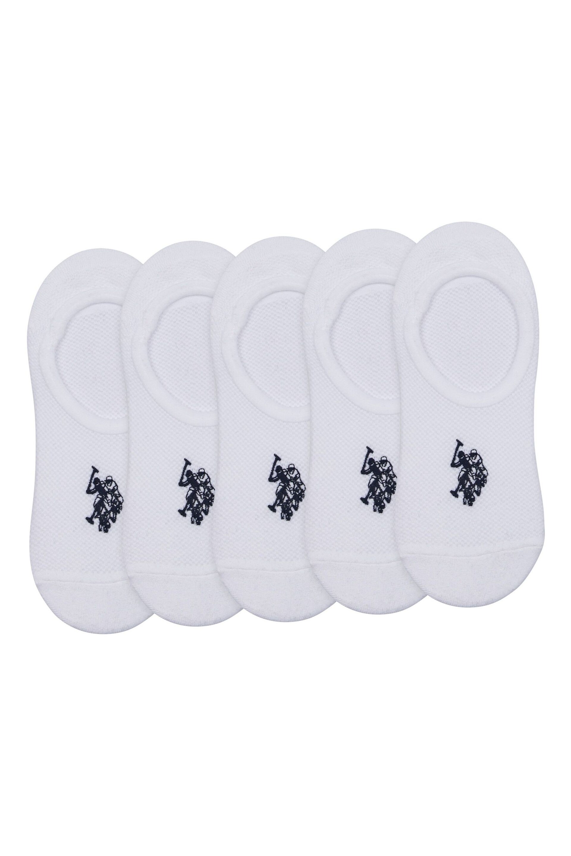 U.S. Polo Assn. Invisible Trainers Socks 5 Pack - Image 1 of 3