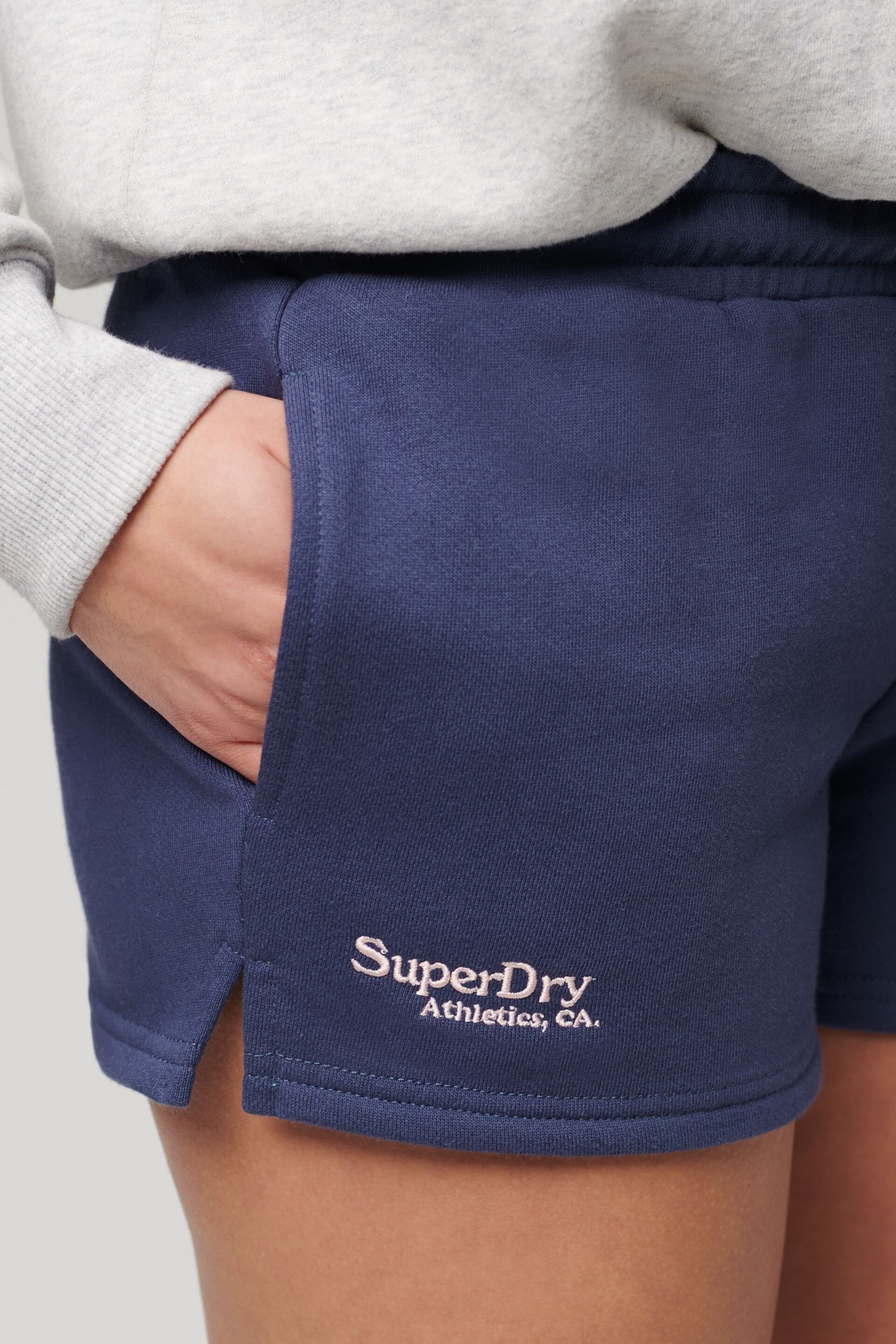 SUPERDRY Blue SUPERDRY Essential Logo Shorts - Image 4 of 4