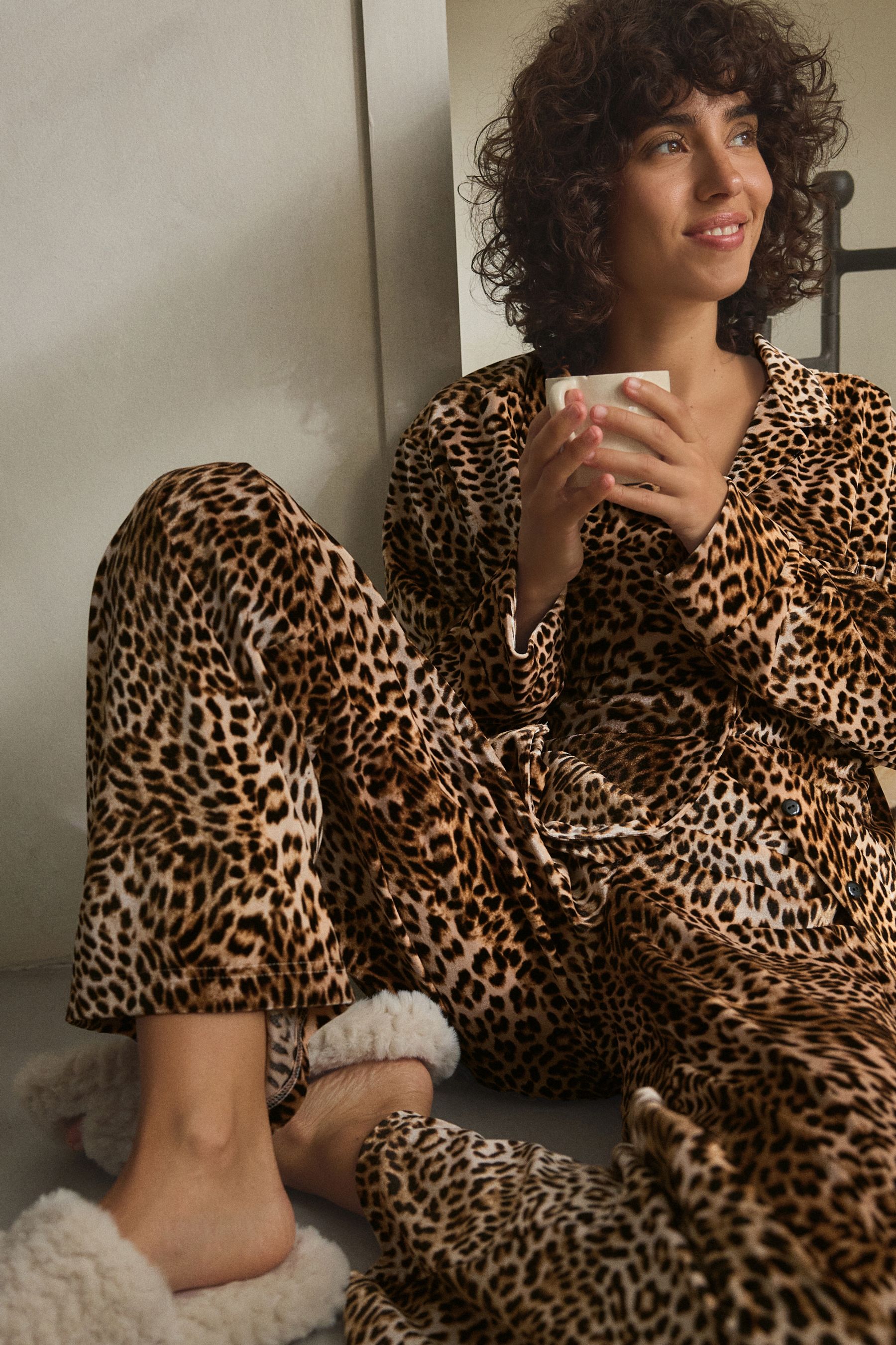 Buy Animal Velvet Button Through Pyjamas from the Next UK online shop