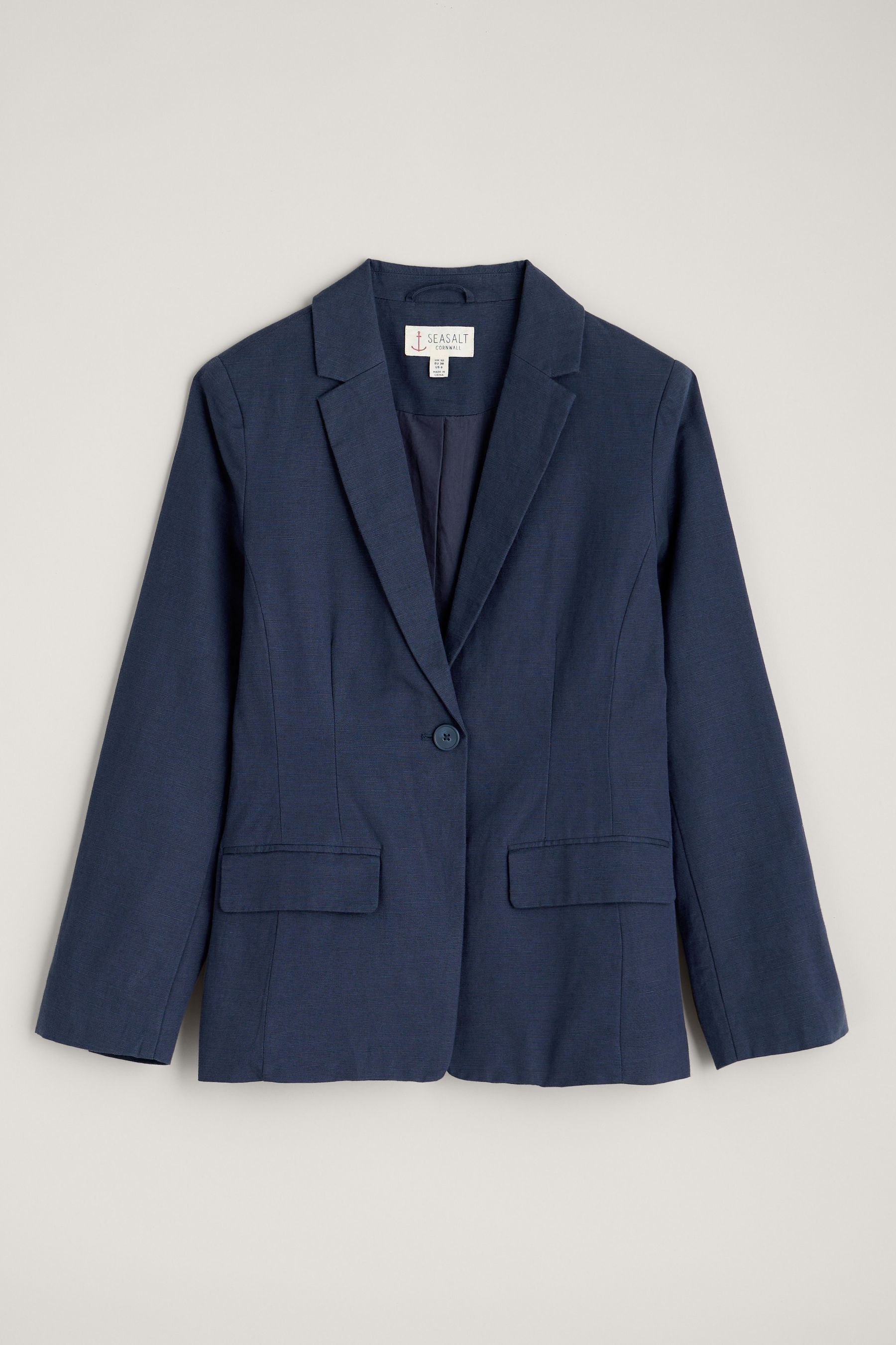 Buy Seasalt Cornwall Blue Erica Linen Blend Blazer from Next Malta
