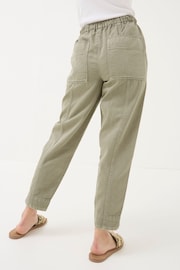 FatFace Green Ashli Tapered Cargo Trousers - Image 2 of 5