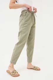 FatFace Green Ashli Tapered Cargo Trousers - Image 3 of 5