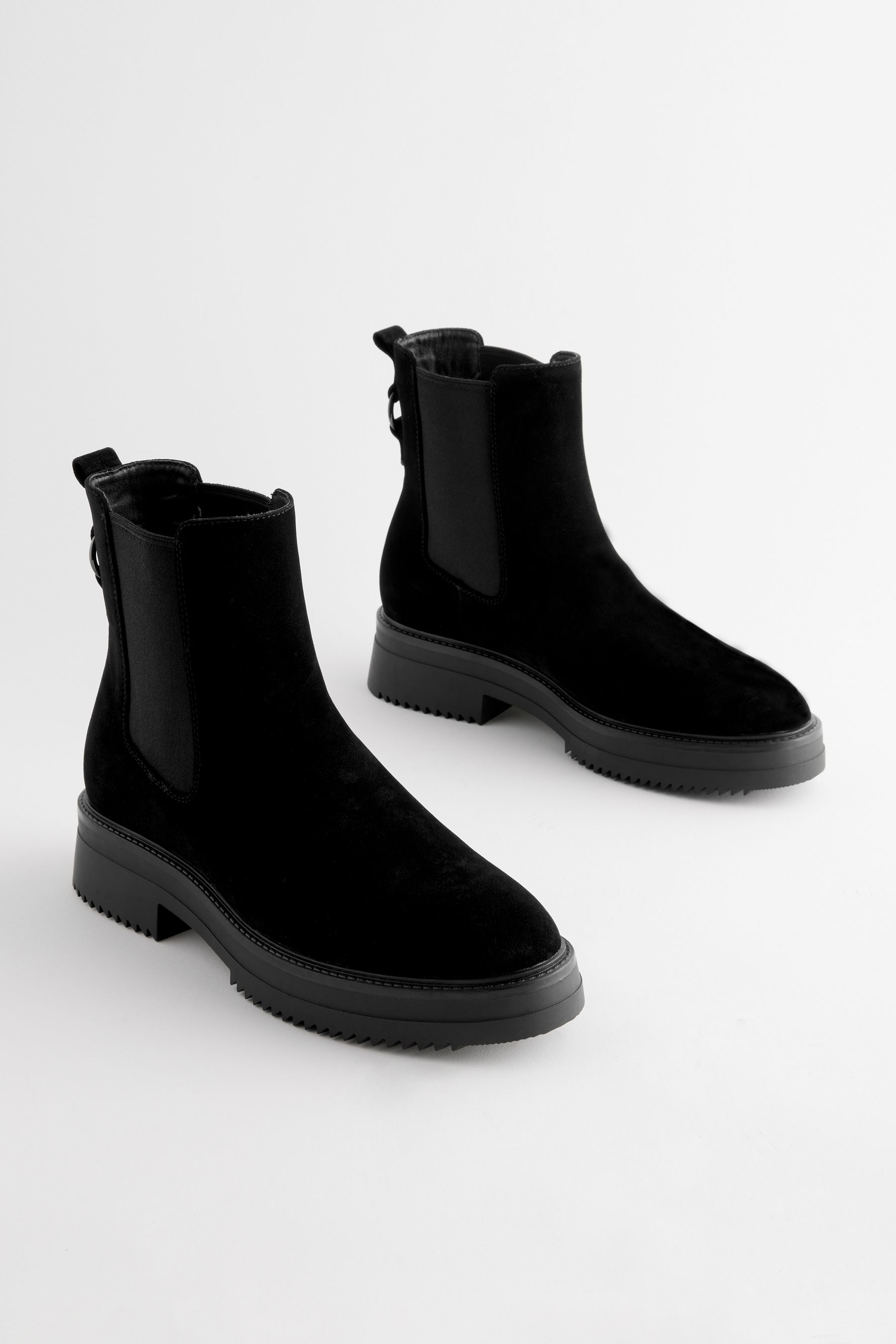 Topshop black suede boots clearance