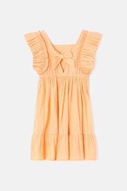 Angel & Rocket Orange Simone Textured Ruffle Dress - Image 5 of 6