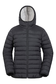 Mountain Warehouse Black Womens Seasons Water Resistant Faux Fur Lined Padded Jacket - Image 1 of 5