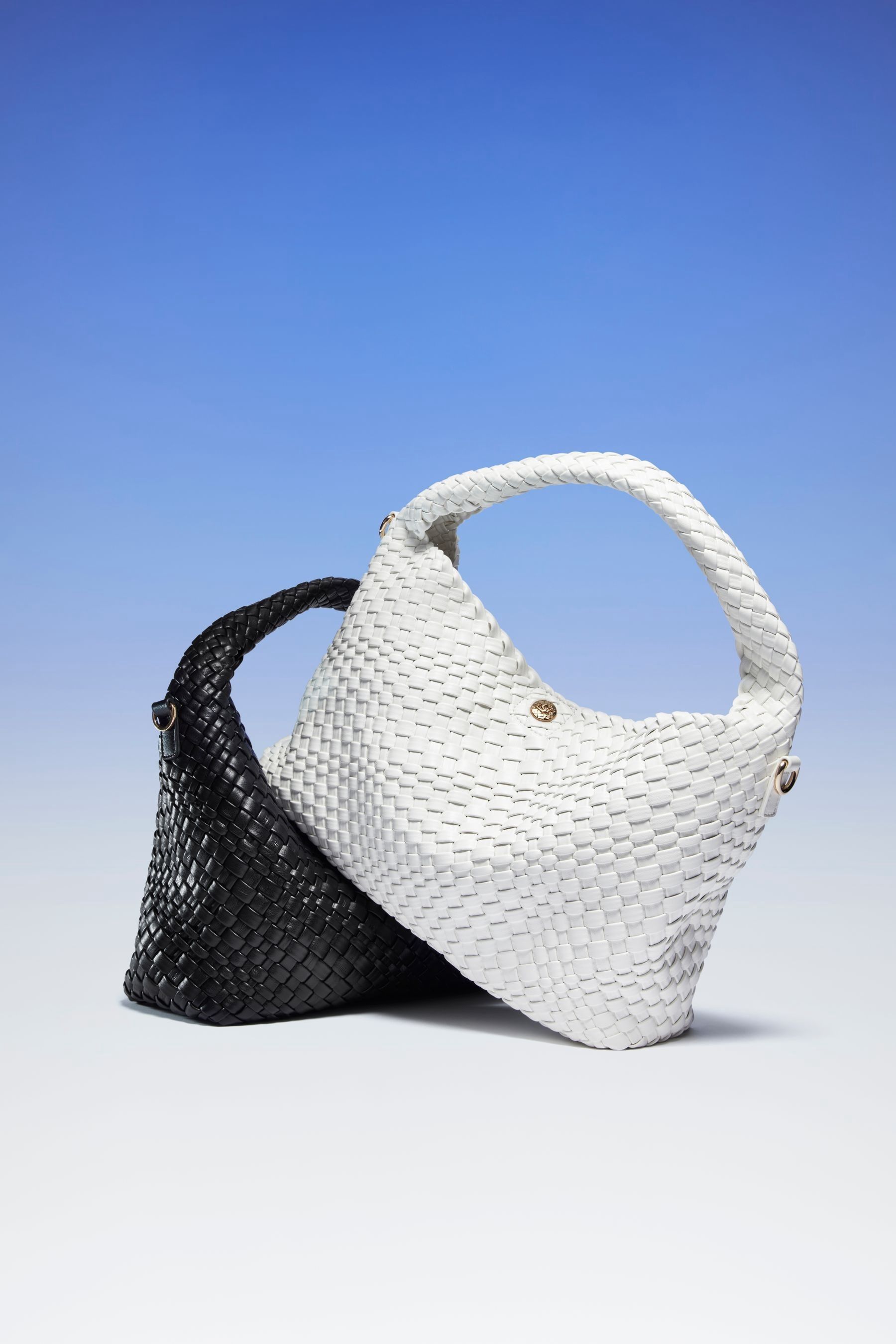 Dune London Black Large Deliberate Woven Slouch Bag one Womens