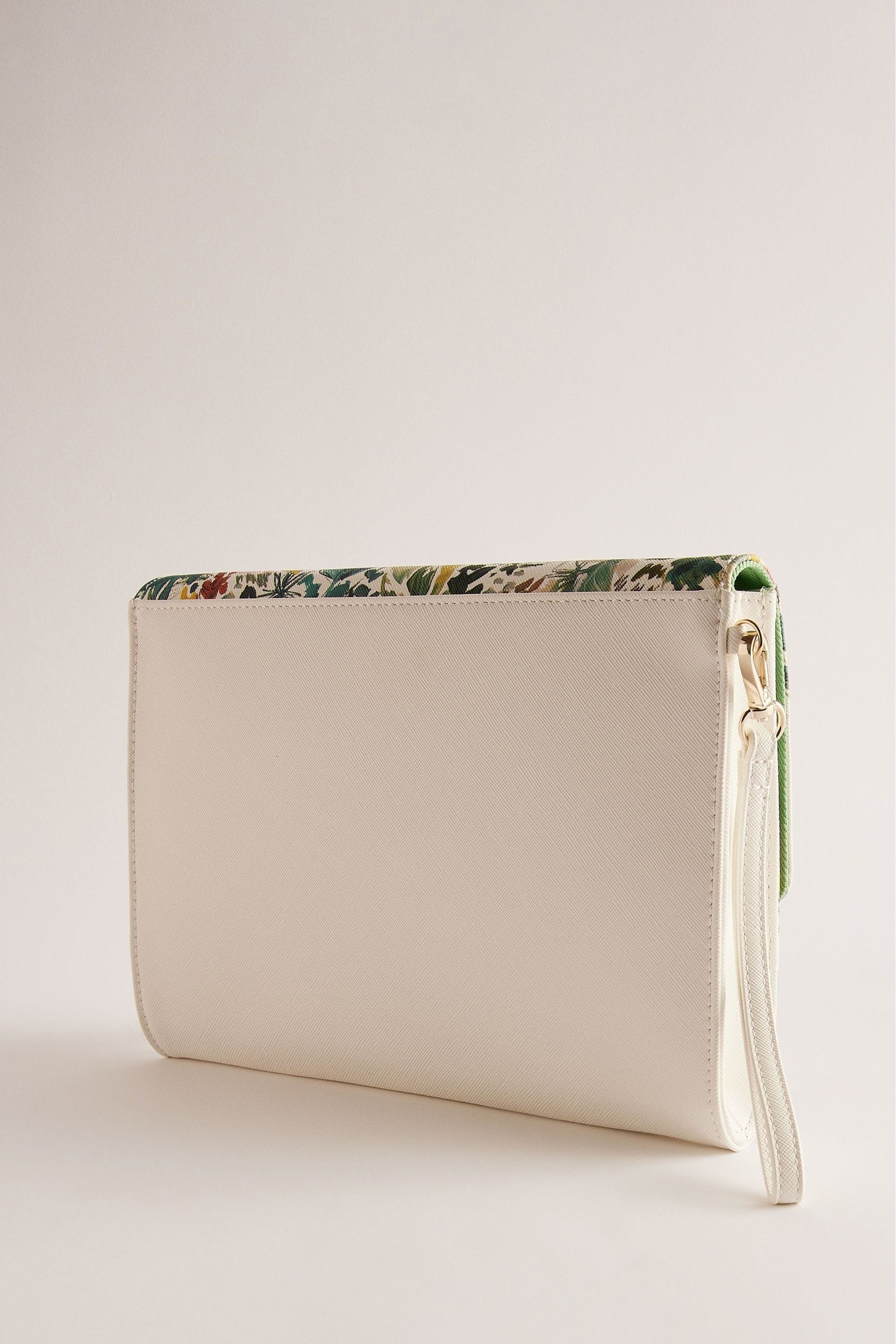 Buy Ted Baker Cream Abbbi Painted Meadow Envelope Clutch Bag from Next Luxembourg