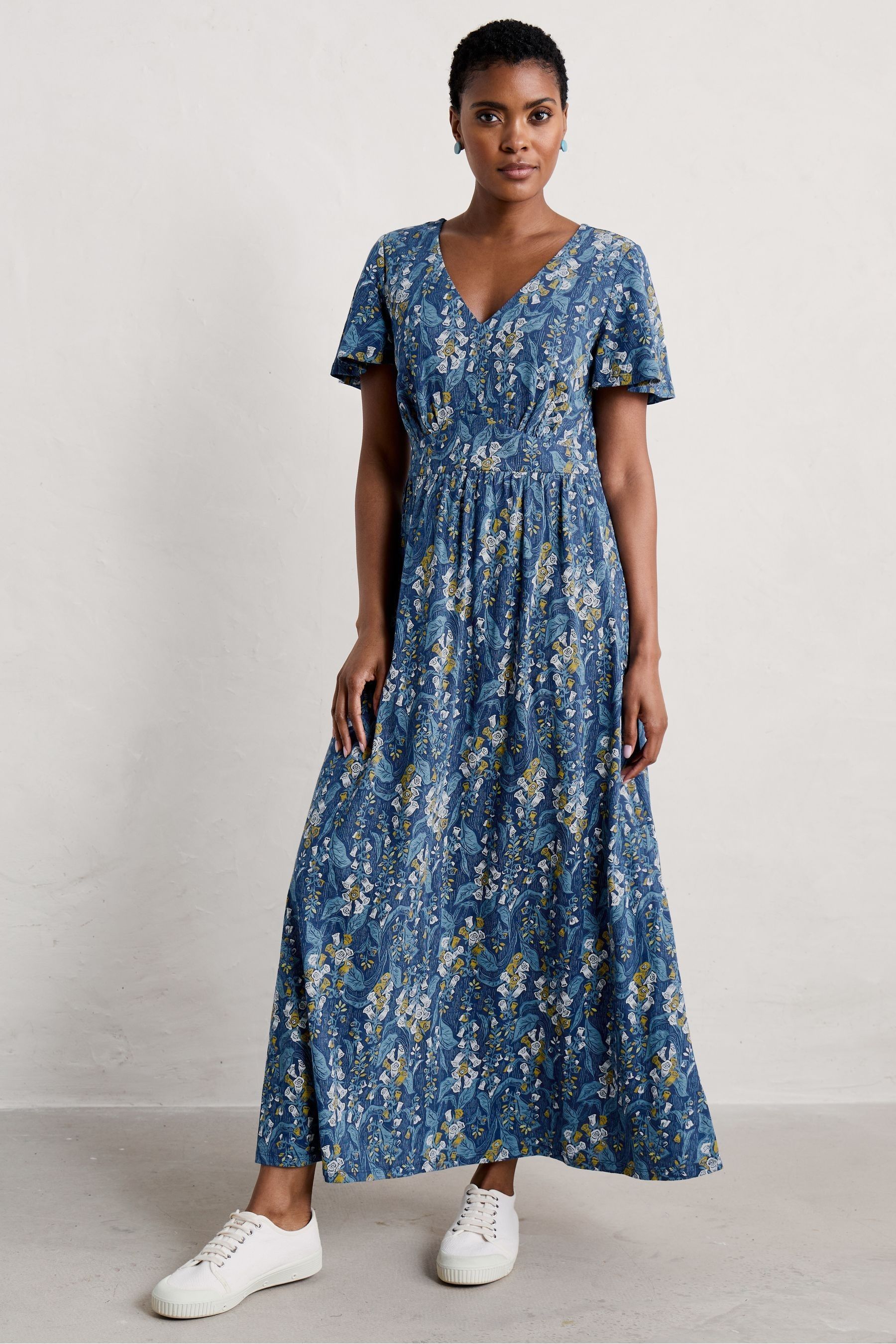 Buy Seasalt Cornwall Blue Chateaux Dress from Next Luxembourg