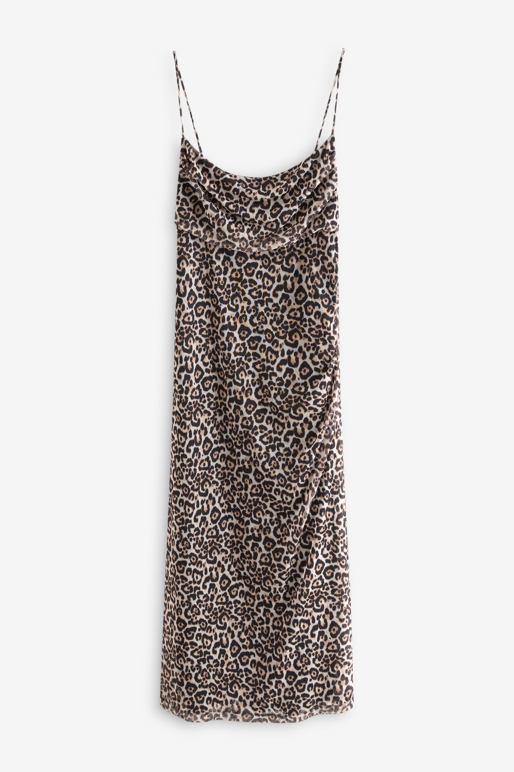 H&m leopard slip dress 2025