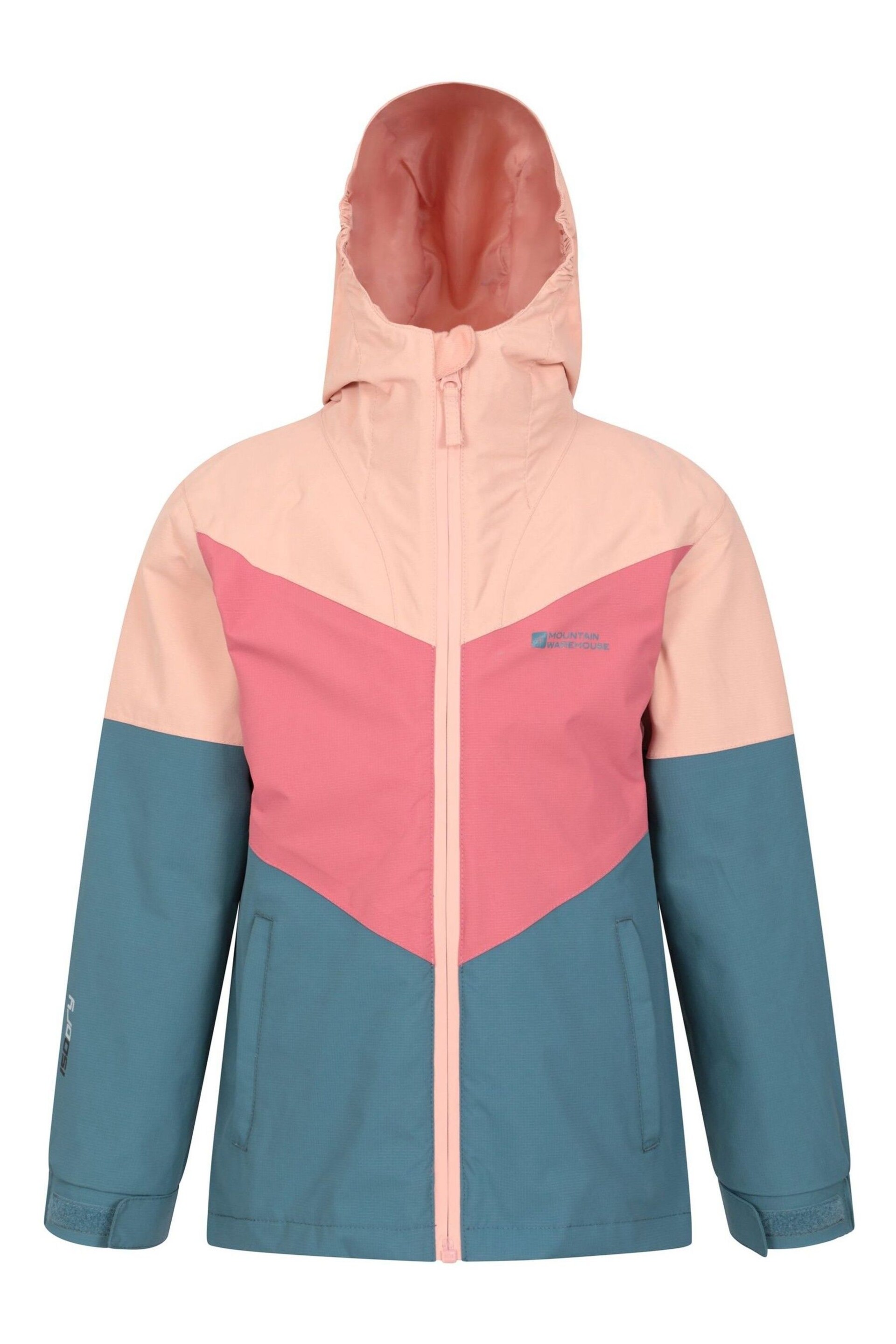 Mountain Warehouse Pink Kids Lightning 3 In 1 Waterproof Jacket - Image 4 of 4