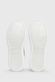 Calvin Klein White Cupsole Lace-Up Leather Sneakers - Image 3 of 7