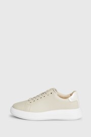 Calvin Klein White Cupsole Lace-Up Leather Sneakers - Image 6 of 7