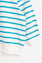 Oliver Bonas Green Stripe Pleat Sleeve T-Shirt - Image 5 of 5