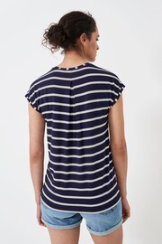 Crew Clothing Company Blue Stripe Modal Regular Blouse - Image 2 of 4