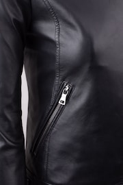 Lakeland Leather Black Graystone Leather Racer Jacket - Image 5 of 6