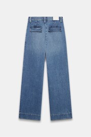 Mint Velvet Blue Pleat Front Wide Jeans - Image 4 of 4