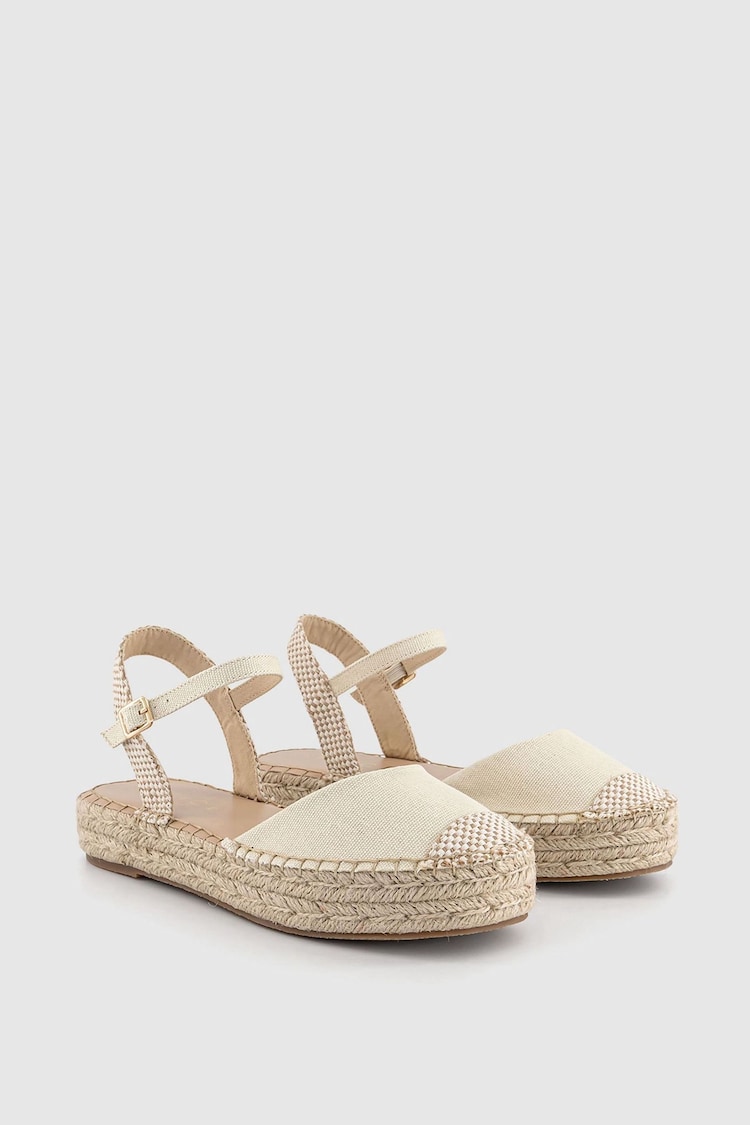 Office Natural Sadie Closed Toe Flatform Espadrille Shoes - Image 2 of 3