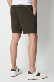 Threadbare Forest Green Cotton Lyocell Jogger Style Shorts - Image 2 of 5