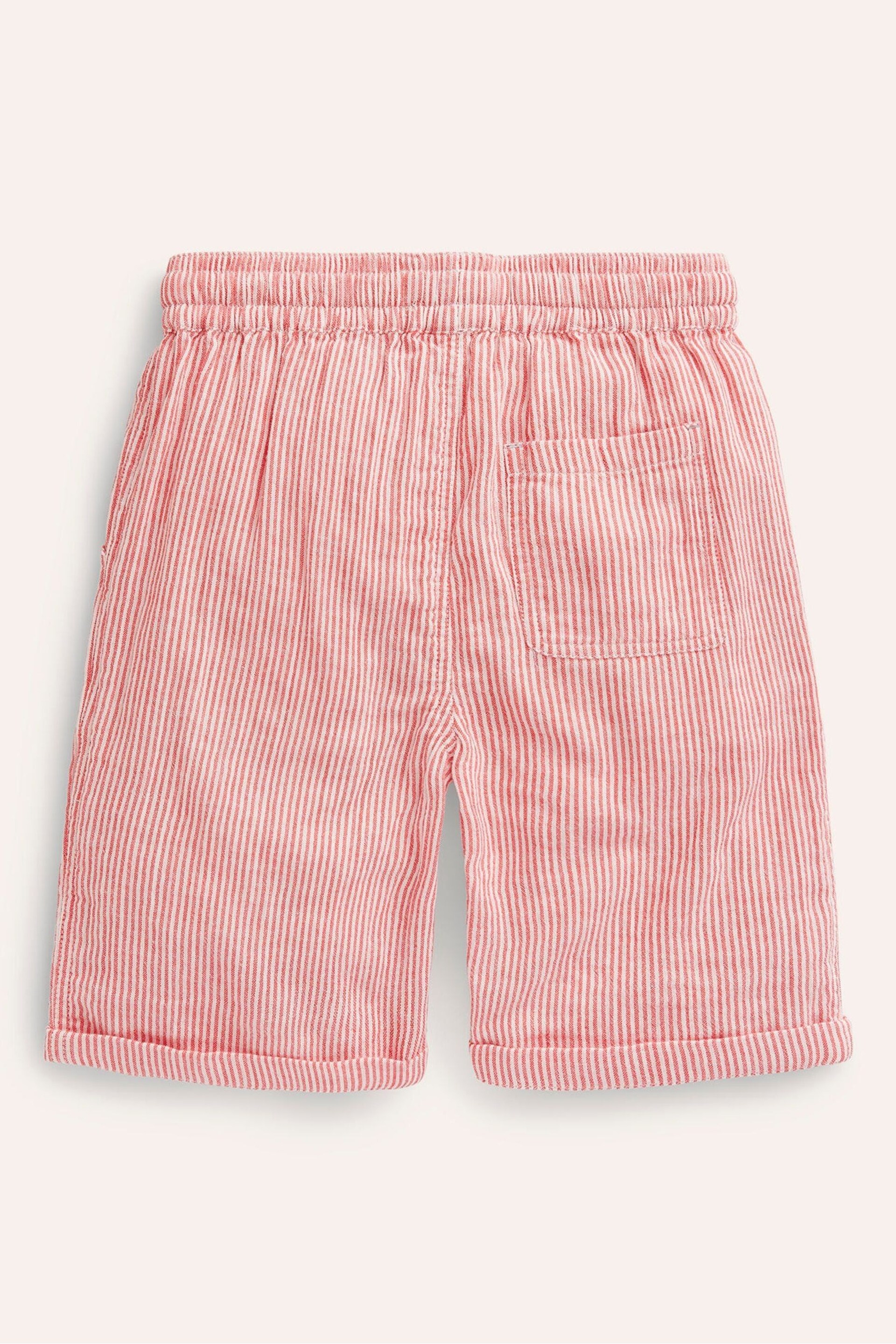 Boden Red Lightweight Holiday Shorts - Image 3 of 4