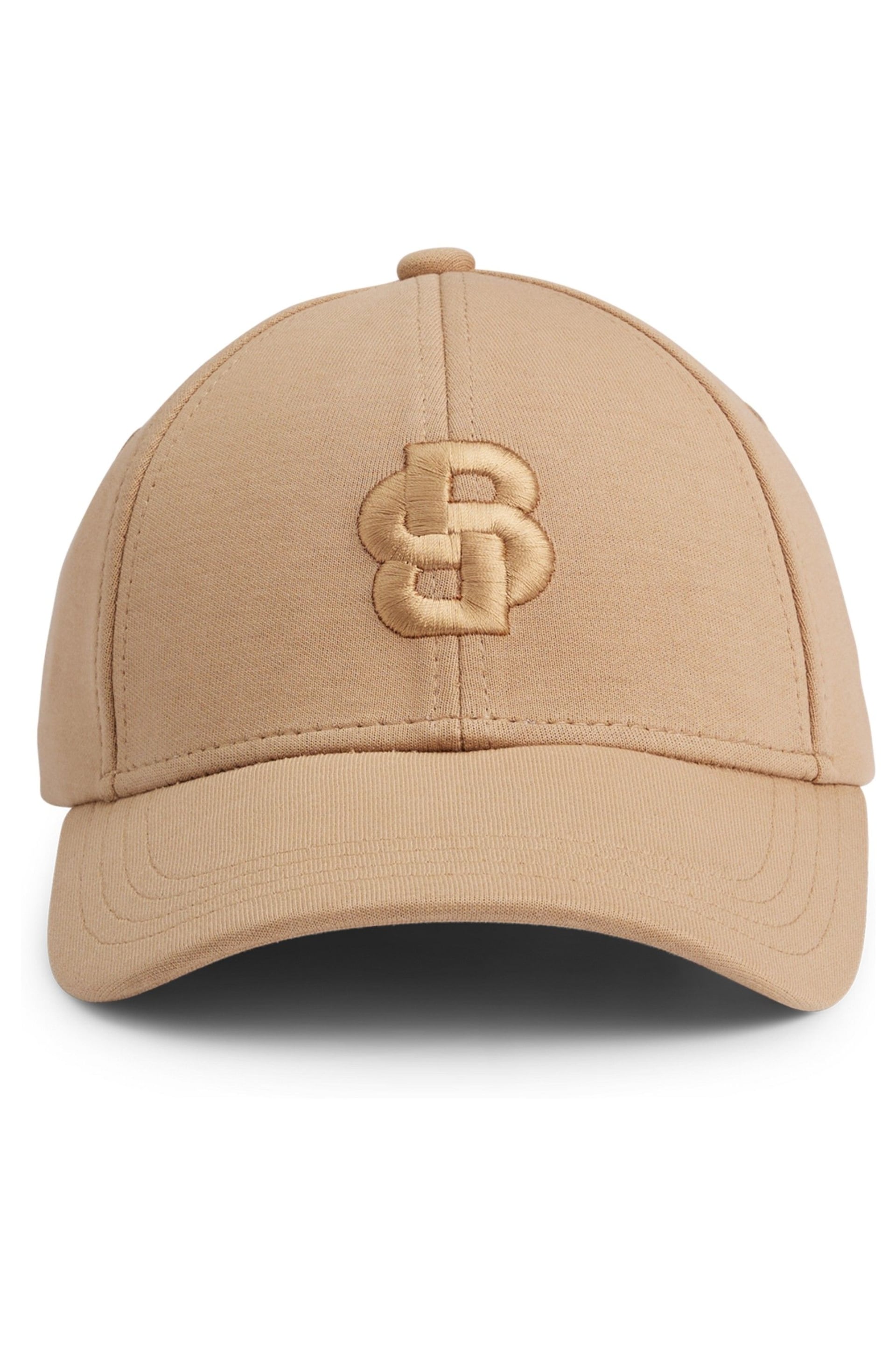BOSS Natural Embroided Double Monogram Logo Cap - Image 3 of 5