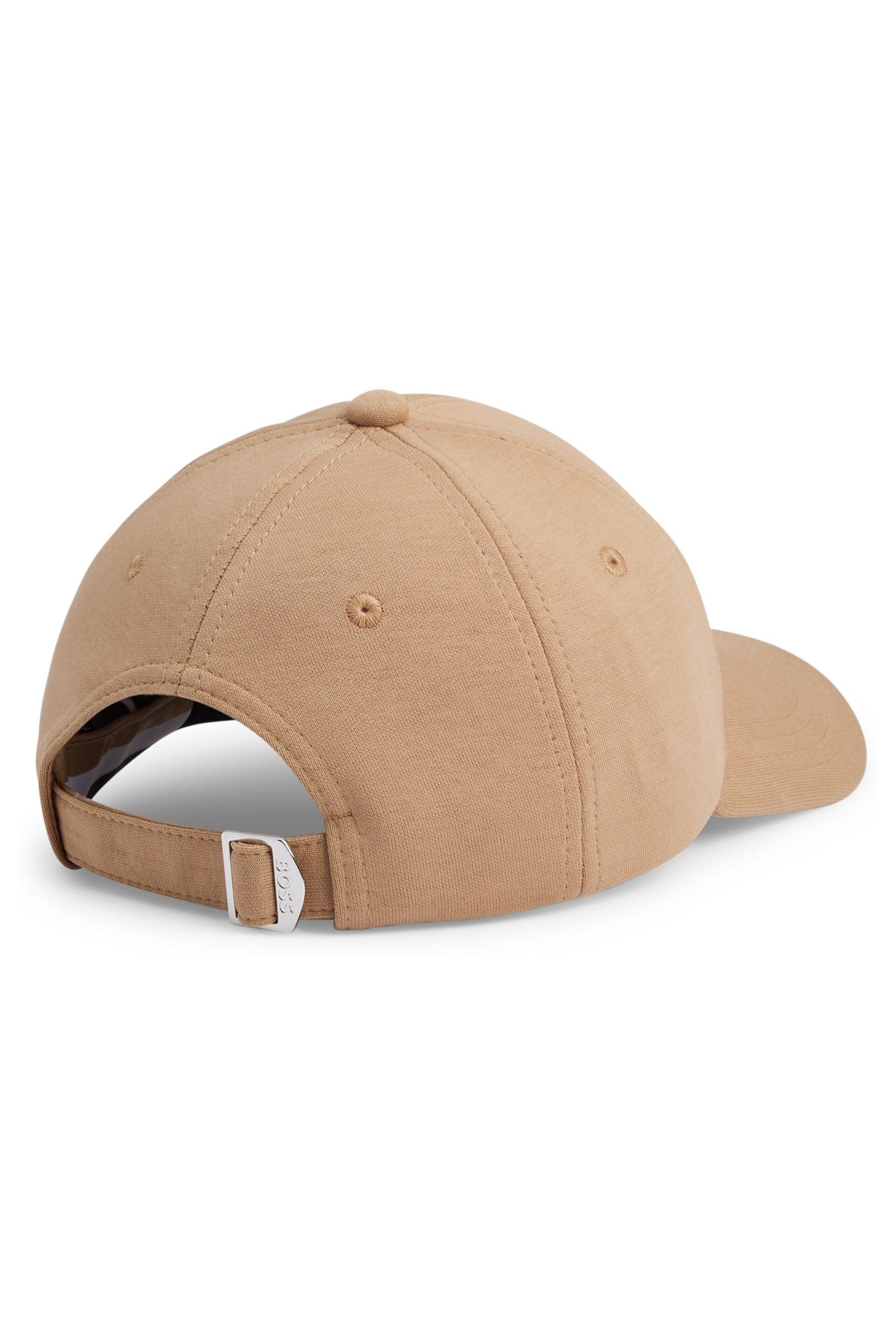 BOSS Natural Embroided Double Monogram Logo Cap - Image 5 of 5