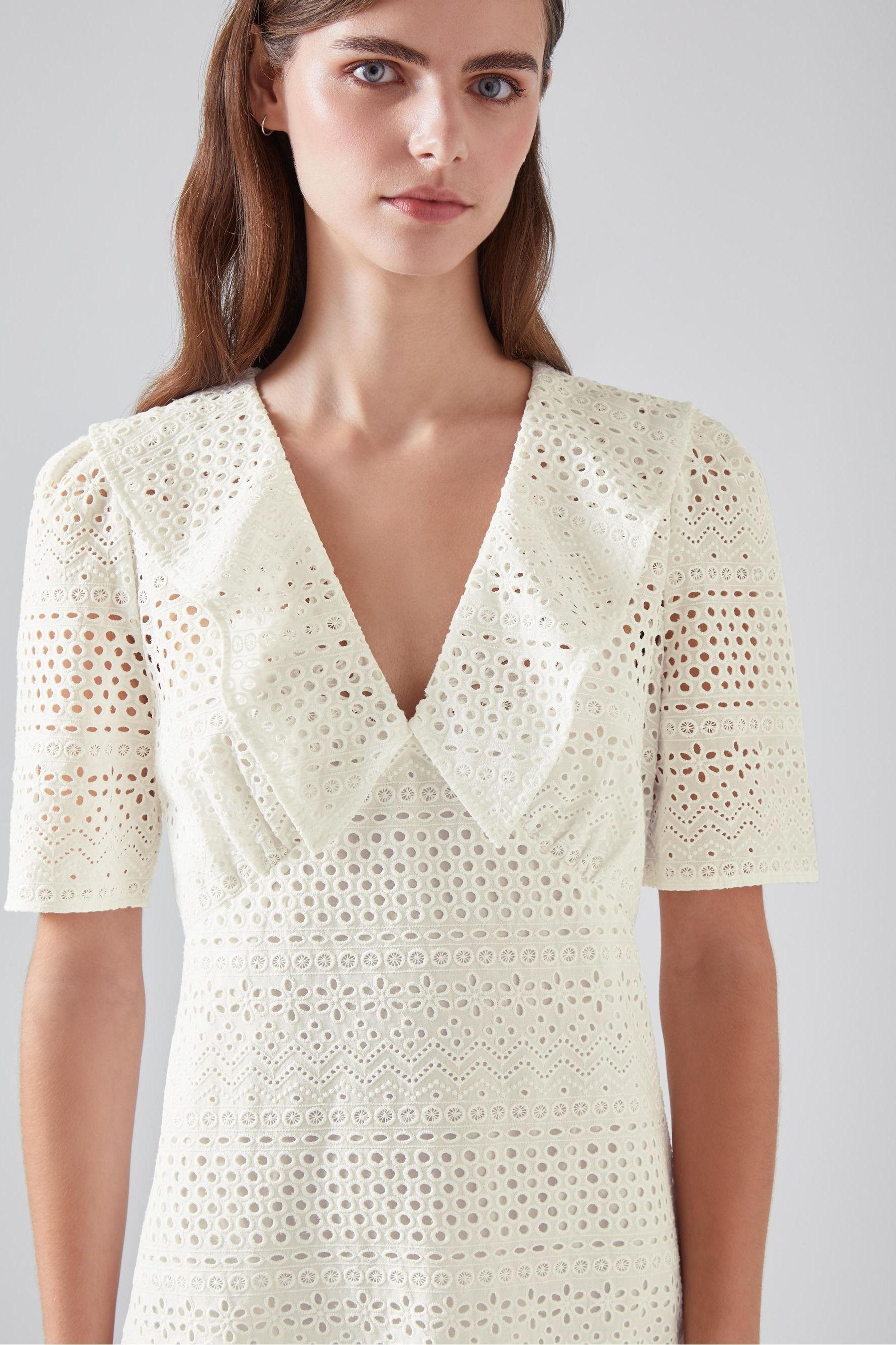 Lk bennett broderie anglaise dress 2025