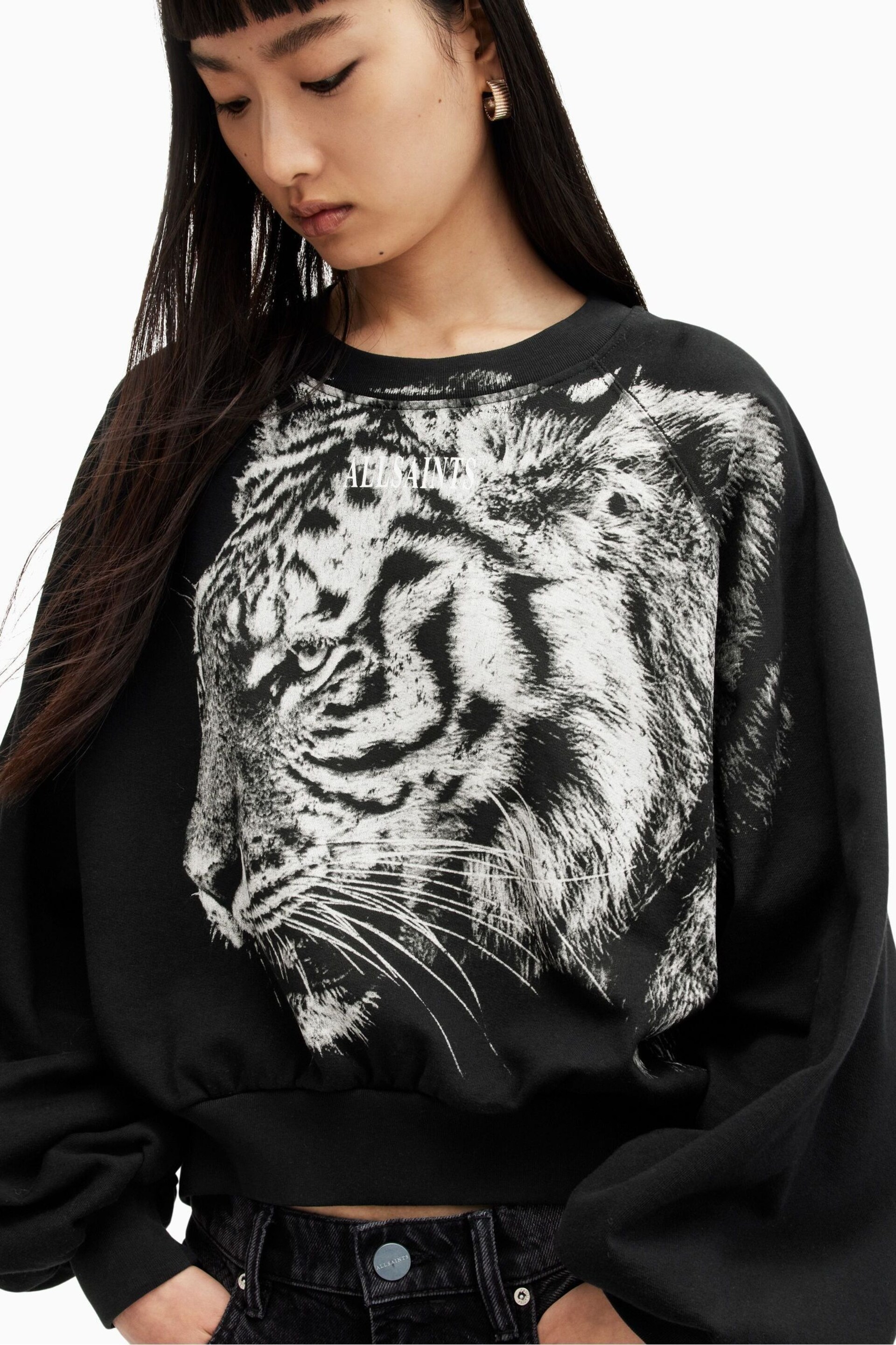 AllSaints Tigress Cygni Sweatshirt - Image 4 of 6