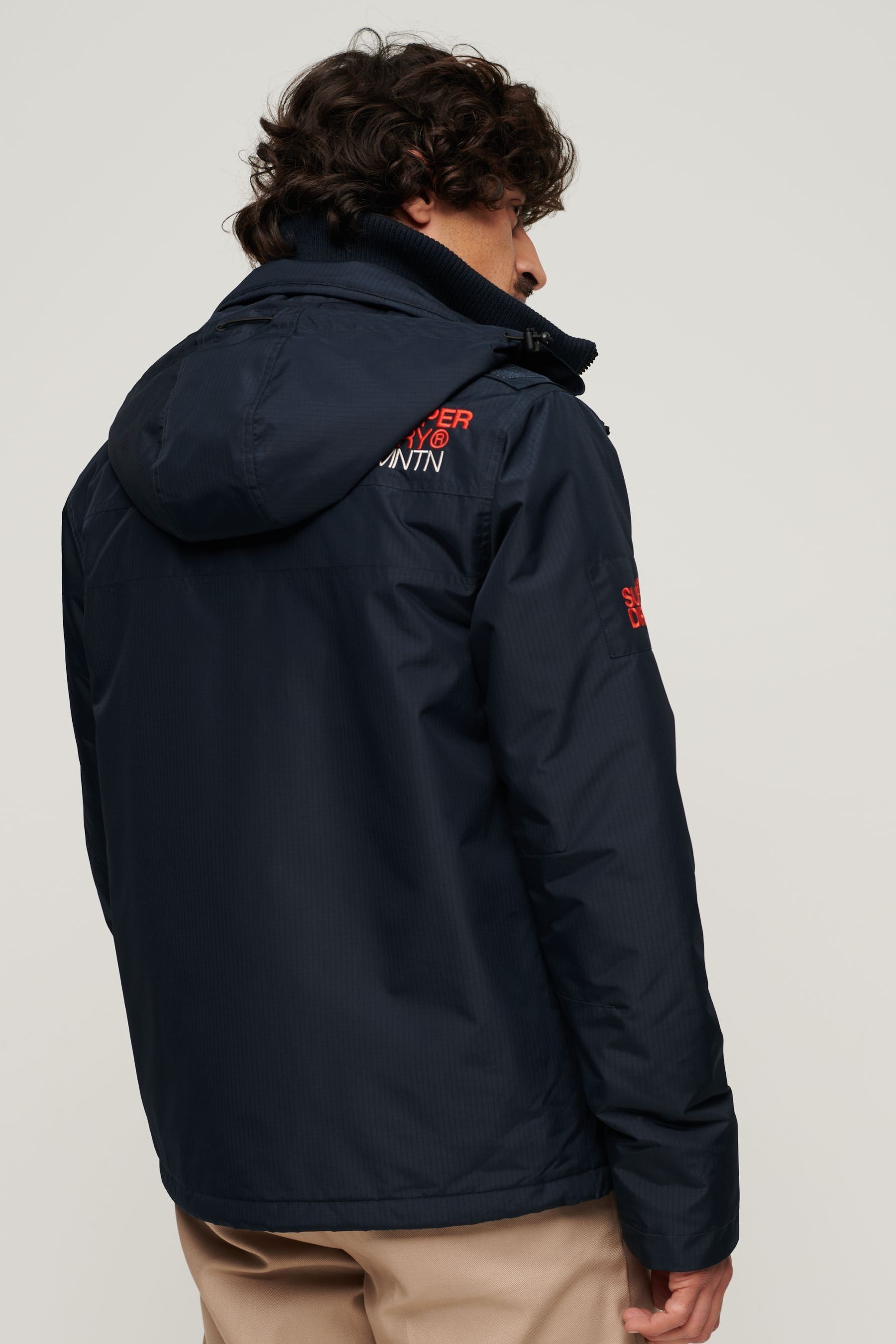 Superdry Blue Hooded Mountain SD Windbreaker Jacket 2X Large Mens