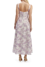Bardot White/Purple Adaline Broderie Midi Dress - Image 2 of 4