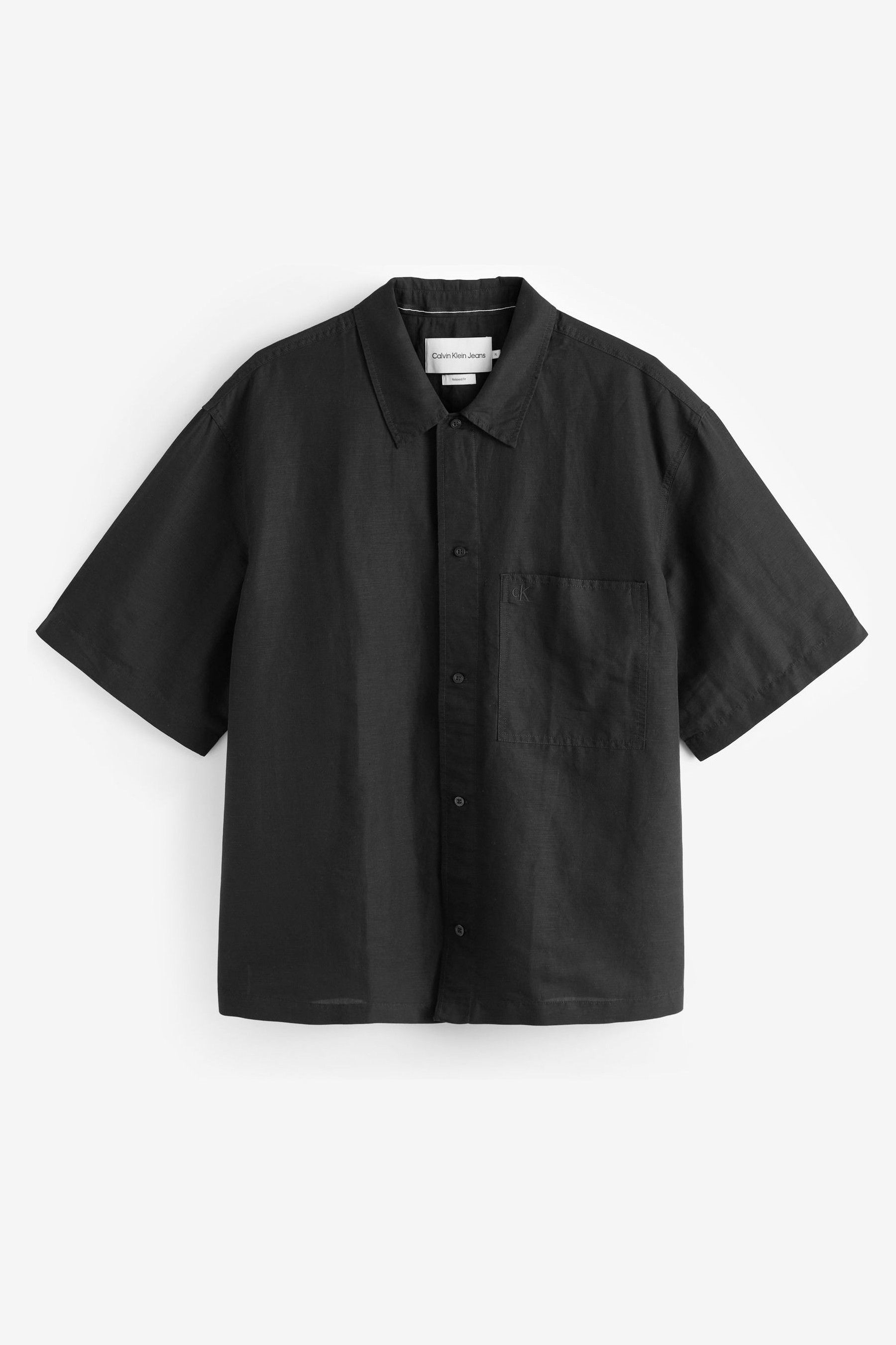 Calvin klein black button down shirt shop