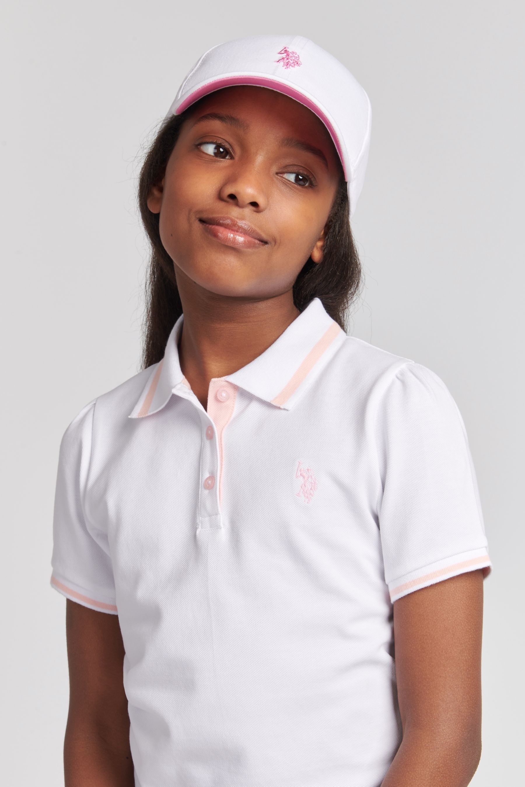 Buy U.S. Polo Assn. White Girls Polo Dress from Next Luxembourg