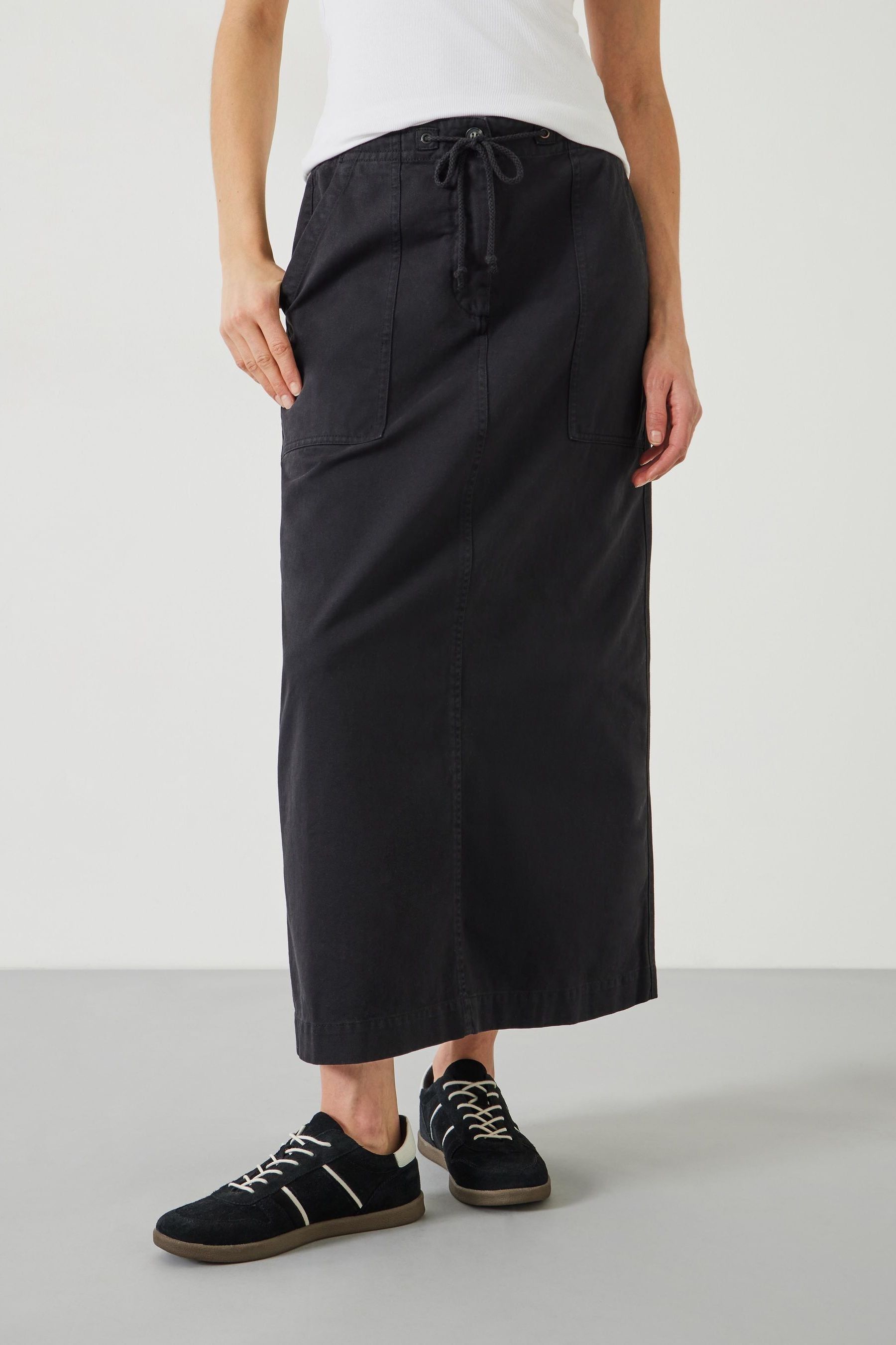 Hush black maxi skirt cheap