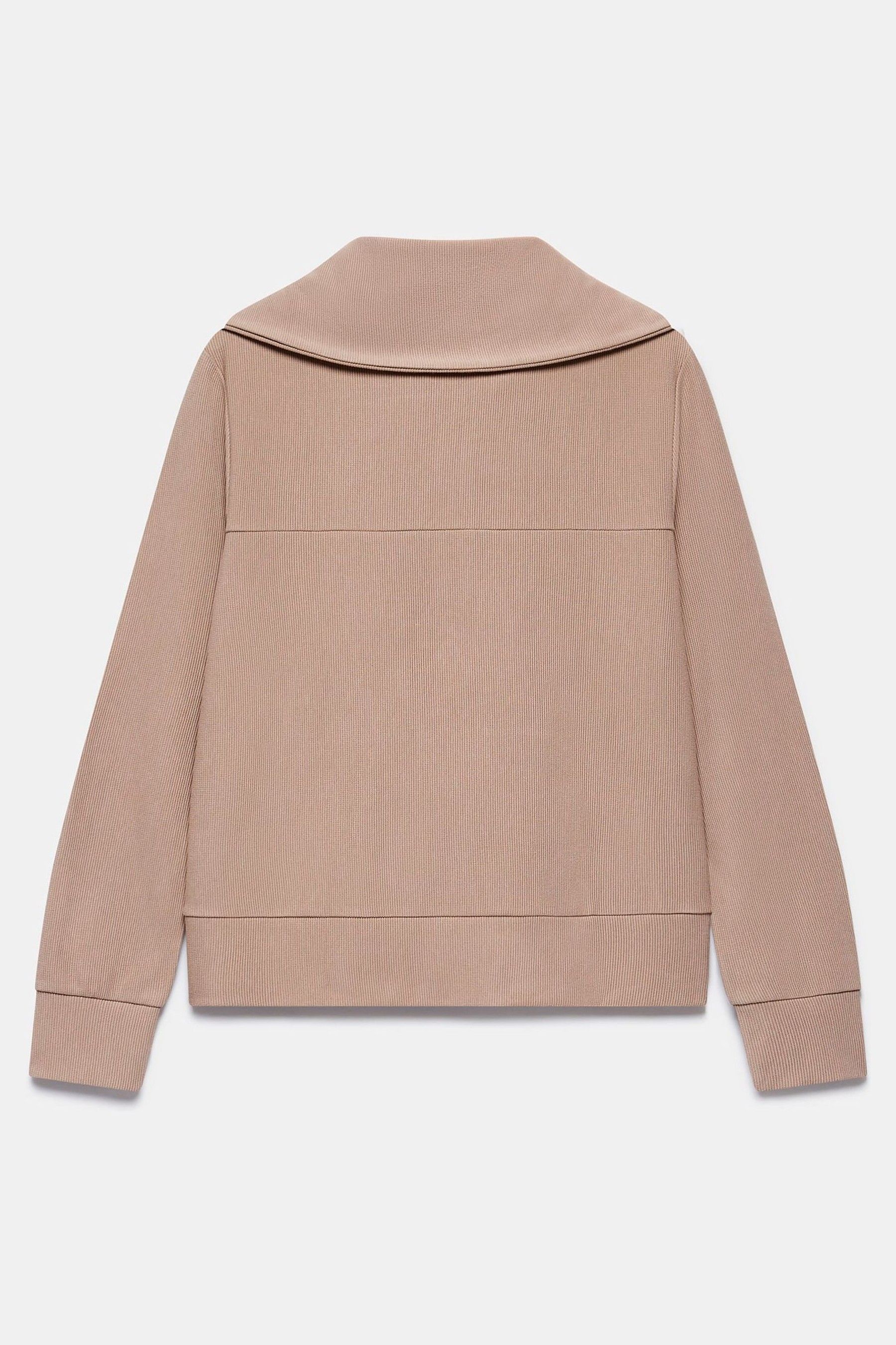 Buy Mint Velvet Cream Zip Front Sweatshirt from Next Luxembourg