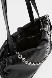 Чорний - Chain Detailed Shoulder Bag - Image 7 of 7