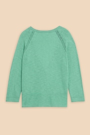 White Stuff Green Naria V-Neck Cardigan - Image 6 of 7