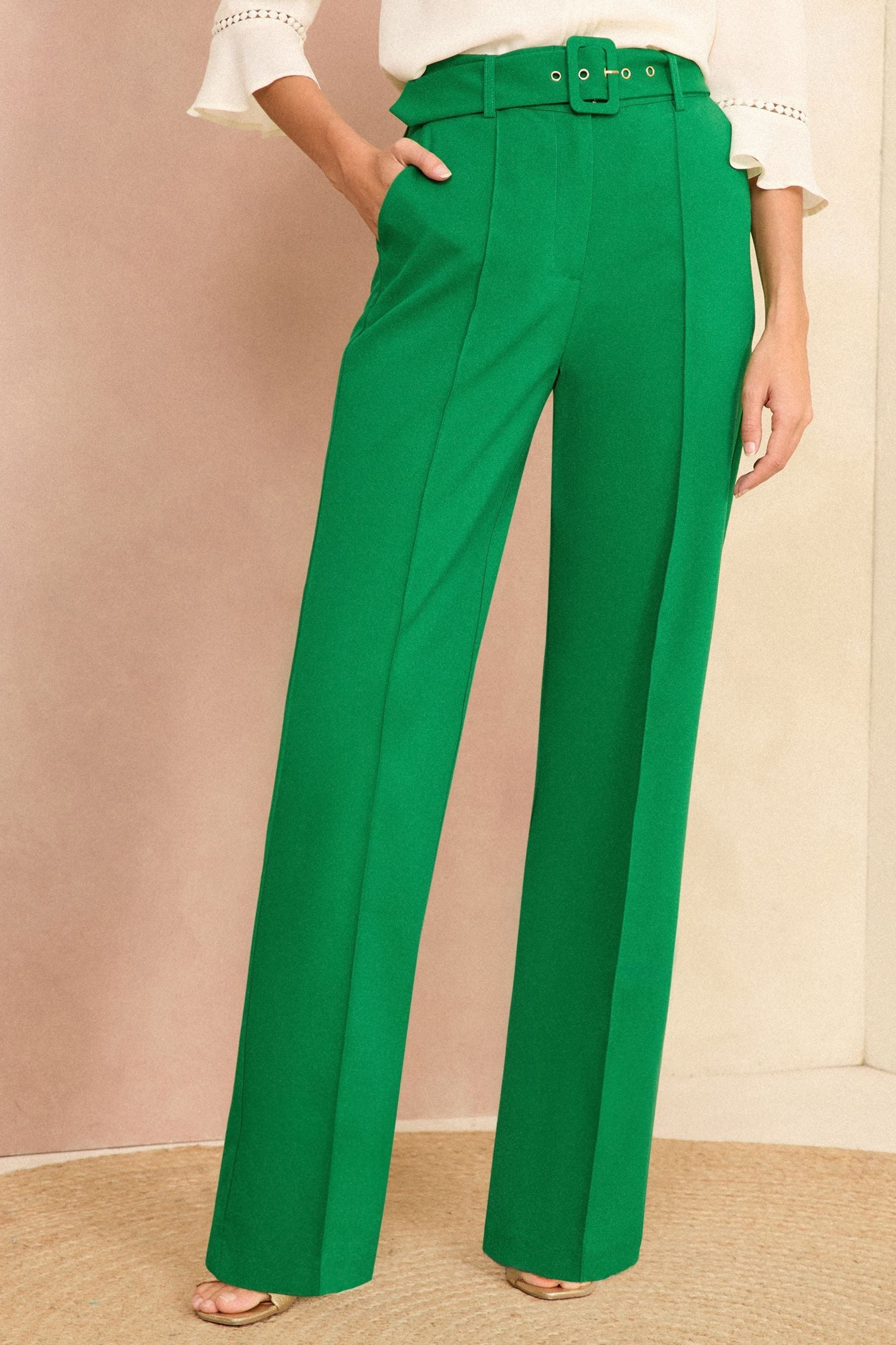 Green trousers womens uk deals