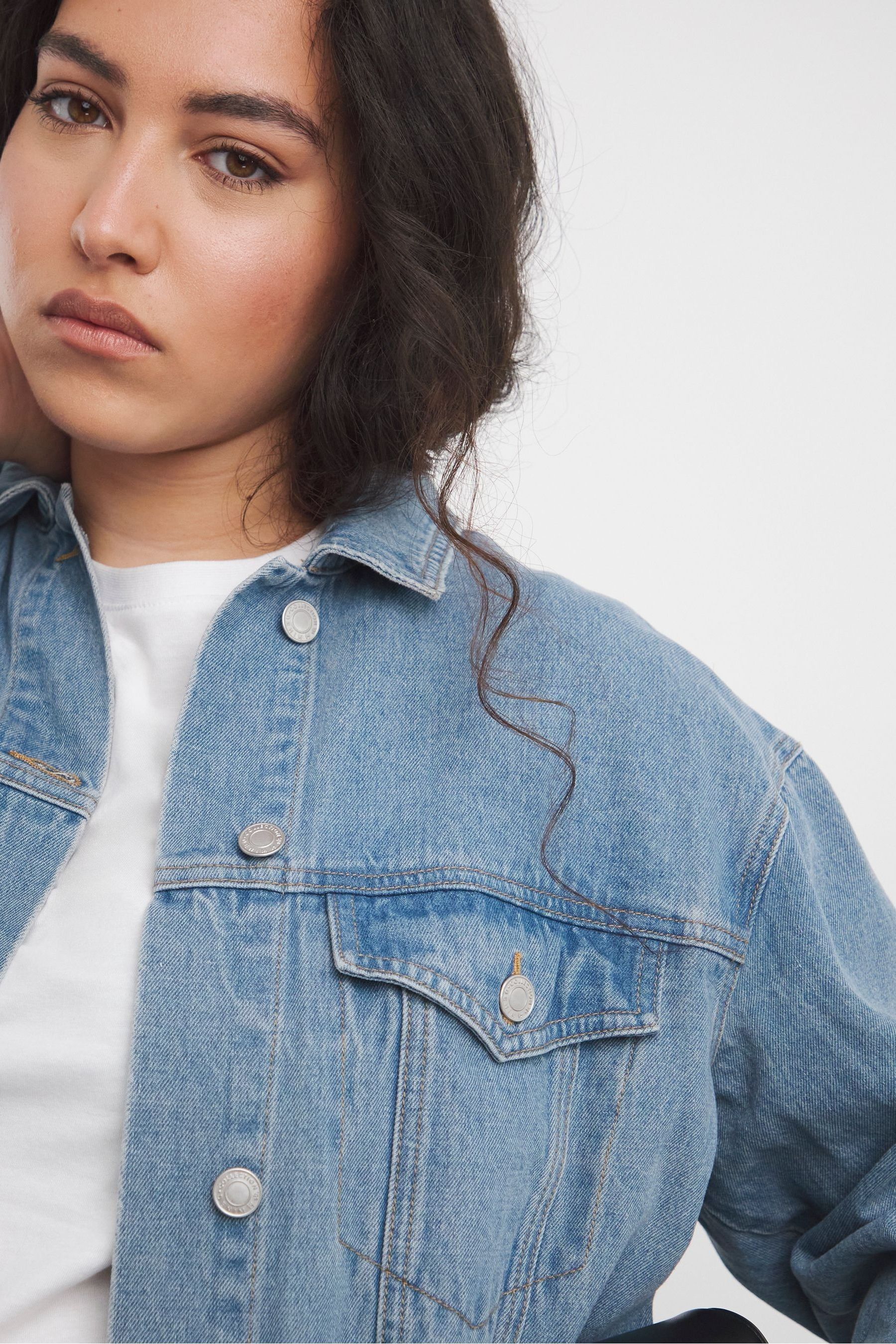 Simply be denim jacket cheap