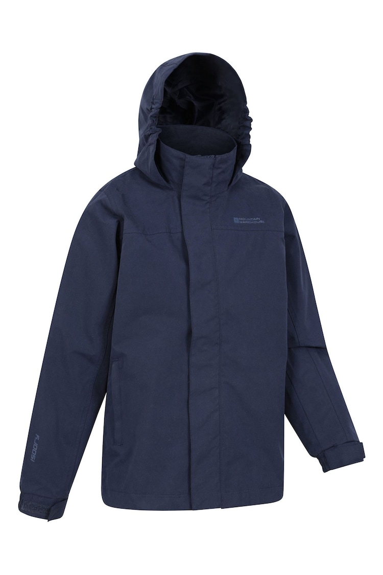 Mountain Warehouse Blue Kids Solar Waterproof Jacket - Image 2 of 5