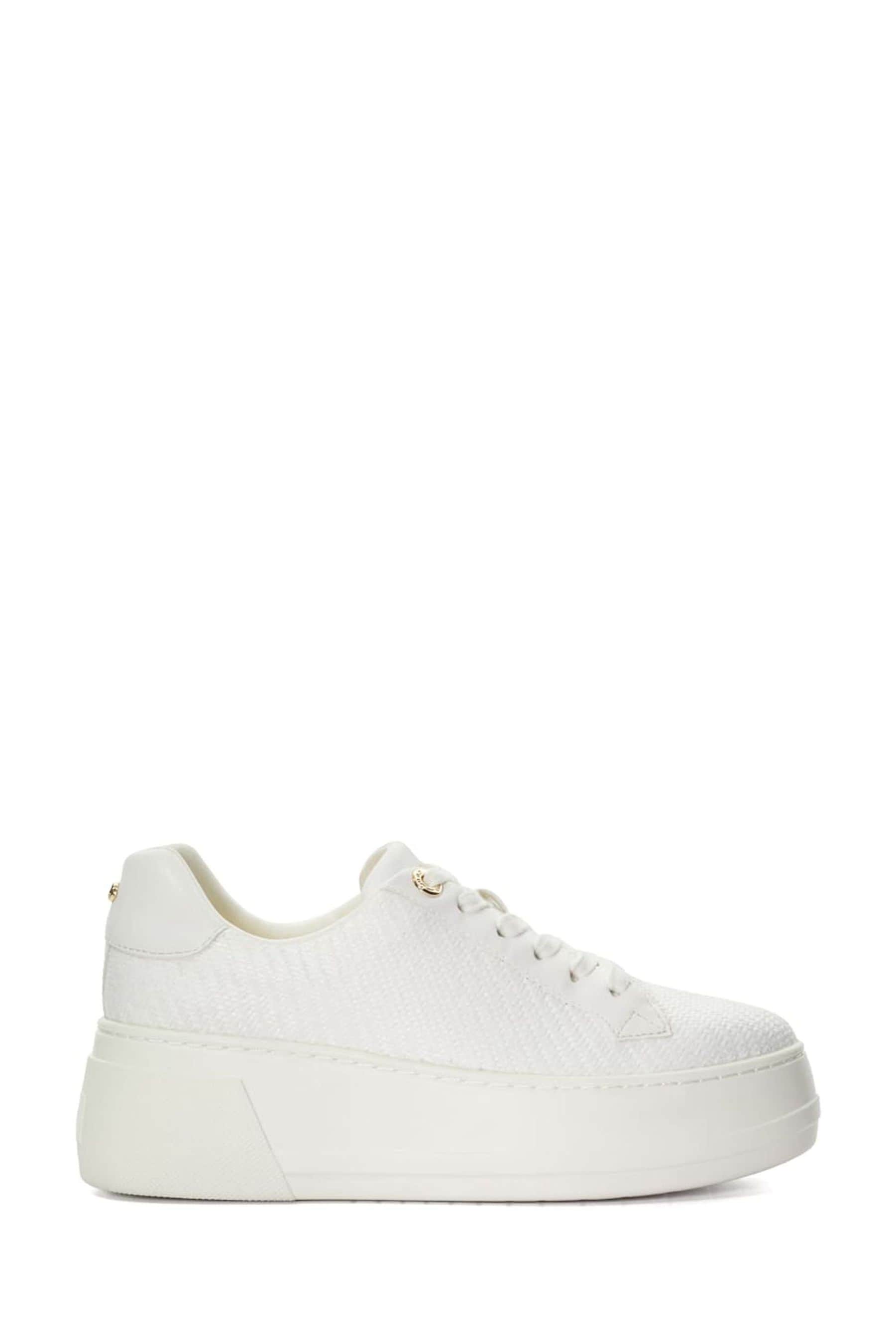 Buy Dune London White Episode Leather Platform Trainers from Next Canada