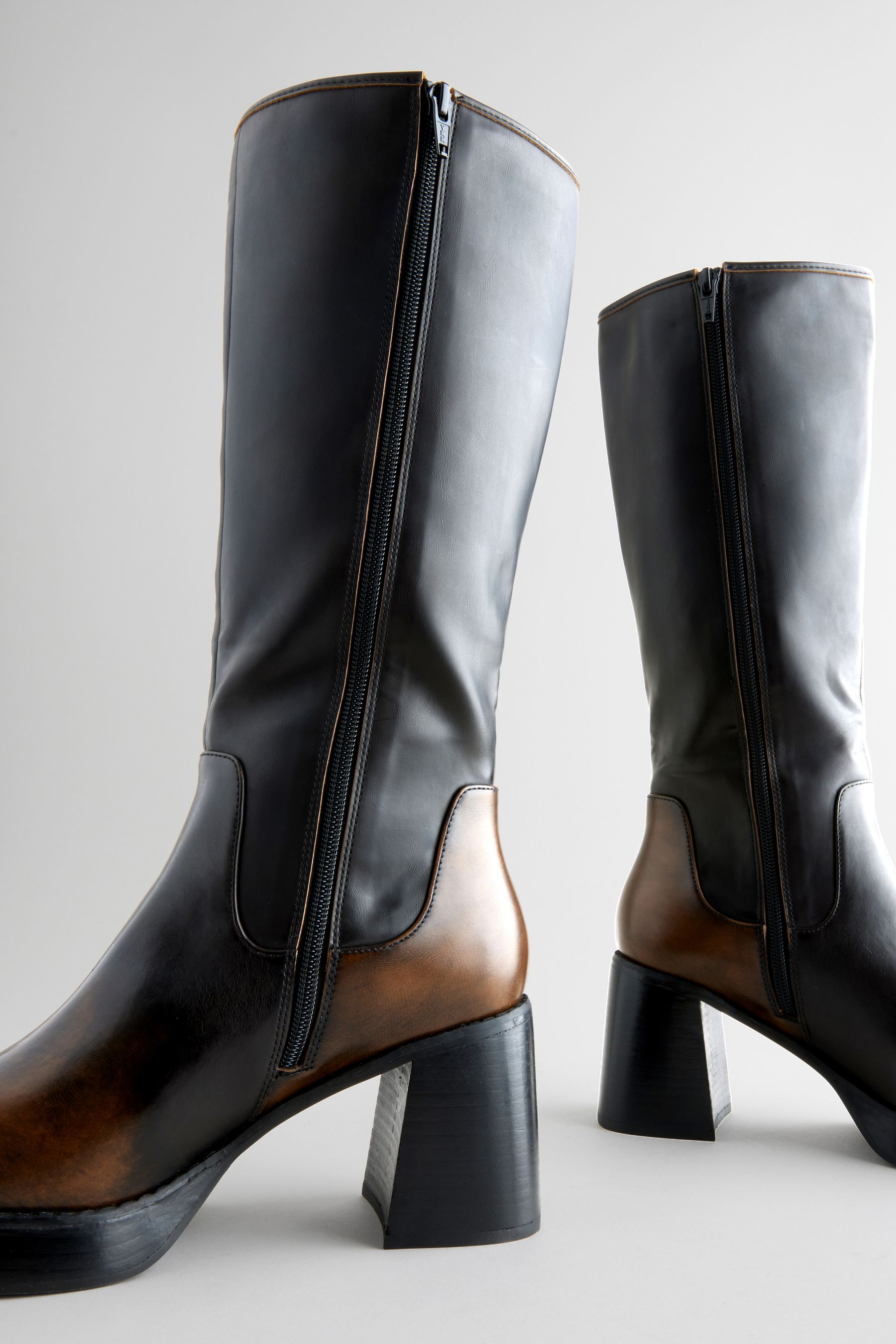 Knee high ladies boots sales