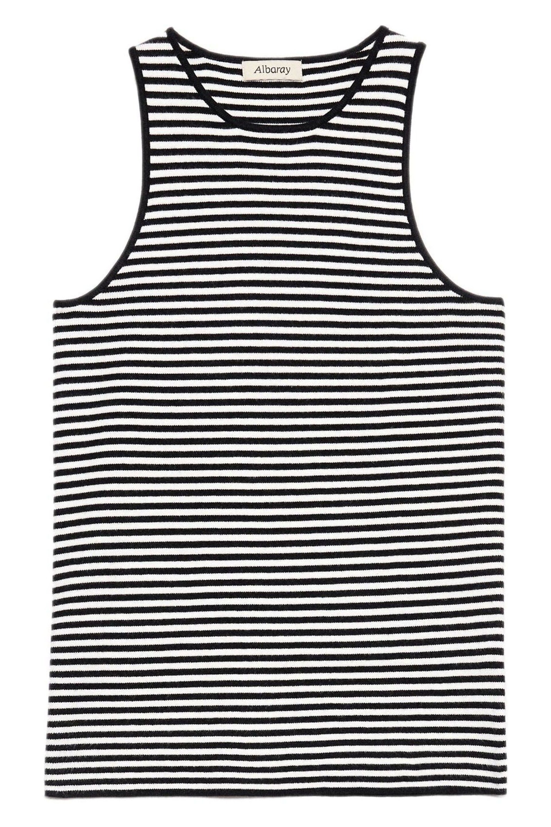 Albaray Stripe Black Tank Top - Image 4 of 4