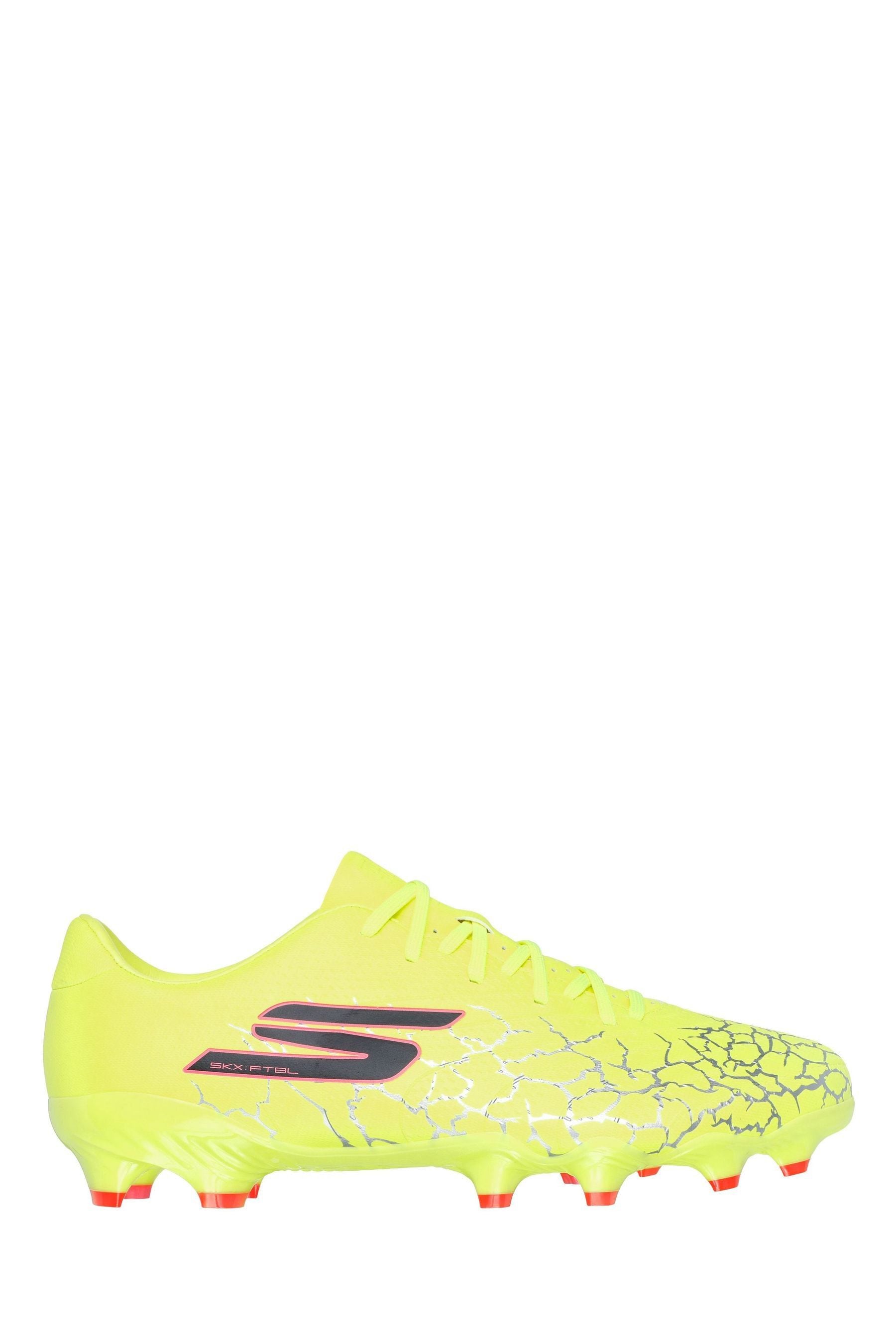 Yellow slip on skechers discount