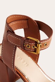 Boden Brown Ankle Strap Heeled Sandals - Image 4 of 4